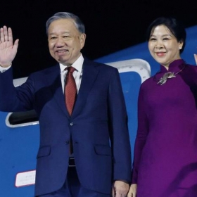 [Ảnh] Tổng Bí thư Tô Lâm và Phu nhân bắt đầu chuyến thăm chính thức Bulgaria