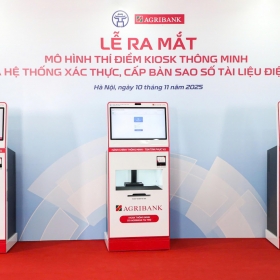 Agribank đồng hành cùng TP Hà Nội trong chuyển đổi số, tài trợ Kiosk thông minh - bước tiến mới trong cải cách hành chính