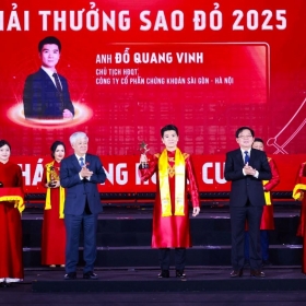 Doanh nhân Đỗ Quang Vinh được vinh danh trong TOP 10 Giải thưởng Sao Đỏ 2025