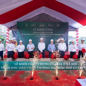 Khởi công xây dựng hơn 300 căn nhà ở xã hội tại phường Phú Thuận, TP.HCM