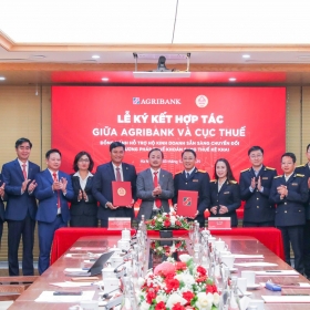 Agribank và Cục Thuế ký kết hợp tác, đồng hành hỗ trợ hộ kinh doanh sẵn sàng chuyển đổi từ phương pháp thuế khoán sang thuế kê khai