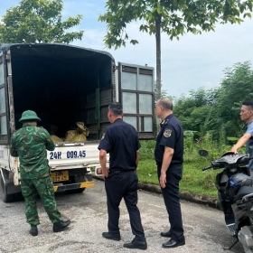 Hải quan Lào Cai tiêu hủy hơn 1 tấn thực phẩm không hóa đơn chứng từ