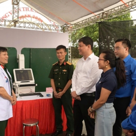 Hơn 1.000 thanh niên công nhân Nghệ An được khám, phát thuốc miễn phí