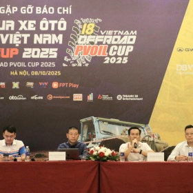 Giải Đua xe ôtô địa hình Việt Nam PVOIL Cup 2025 mở rộng quy mô và nội dung thi đấu