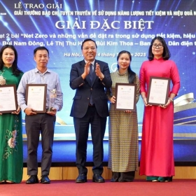 40 phẩm đoạt “Giải thưởng báo chí tuyên truyền về sử dụng năng lượng tiết kiệm và hiệu quả năm 2025”