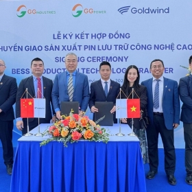 GG Industries nhận chuyển giao công nghệ sản xuất pin lưu trữ năng lượng BESS từ Goldwind