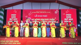 Hơn 200 gian hàng tham gia Hội chợ nông sản thực phẩm Tết Quý Mão 2023