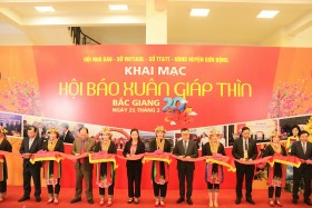 Bắc Giang: Khai mạc Hội báo Xuân Giáp Thìn năm 2024