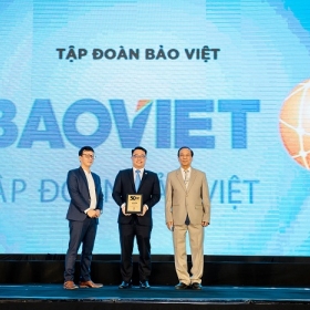 Tập đoàn Bảo Việt 5 năm liên tiếp trong Top 50 công ty kinh doanh hiệu quả nhất Việt Nam