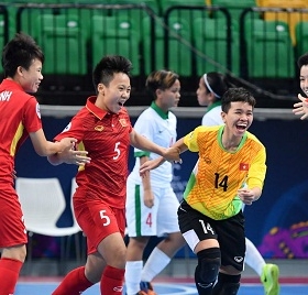 Futsal nữ VN vào bán kết Giải châu Á 2018