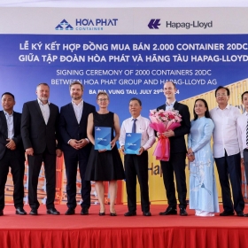 Hòa Phát cung cấp container “Made in Vietnam” cho Hãng tàu Hapag-Lloyd