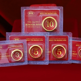 Giá vàng trong nước quay đầu giảm, ngược chiều đà tăng thế giới