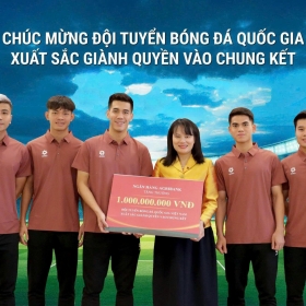 Agribank tặng thưởng 1 tỷ đồng cho Đội tuyển Bóng đá Quốc gia Việt Nam