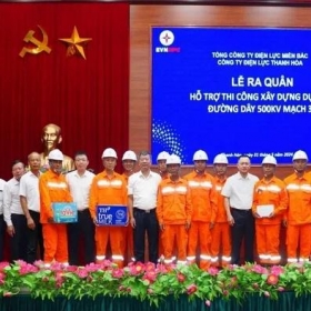 Điện lực Thanh Hoá ra quân hỗ trợ thi công xây dựng dự án đường dây 500kV mạch 3