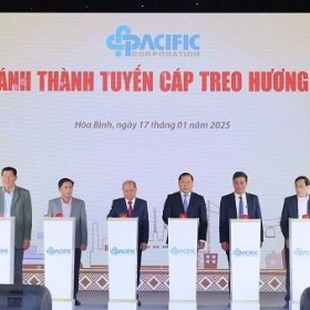 Hòa Bình: Khánh thành Tuyến cáp treo và động thổ dự án Thung lũng suối nguồn Hương Bình