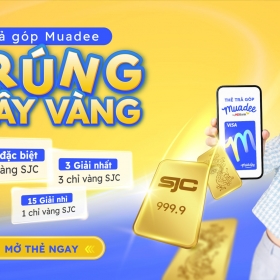 Trả góp dễ dàng, trúng vàng cực đã với thẻ trả góp Muadee by HDBank