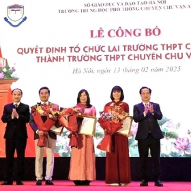 Trường THPT Chu Văn An trở thành trường chuyên thứ 4 của Hà Nội