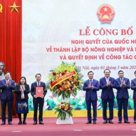 Bộ Nông nghiệp và Môi trường bổ nhiệm lãnh đạo mới tại 30 đơn vị thuộc Bộ