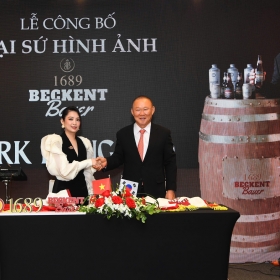 HLV Park Hang Seo trở thành Đại sứ hình ảnh cho thương hiệu bia thủ công 1689 Beckent Bauer