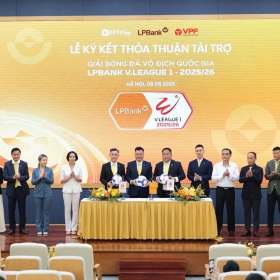 LPBank tiếp tục đồng hành cùng Giải Bóng đá vô địch quốc gia V.League mùa thứ 2 liên tiếp