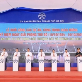 Hà Nội khởi công dự án đầu tư xây dựng cầu Thượng Cát