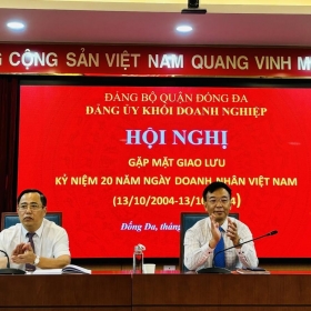 Đảng ủy Khối Doanh nghiệp quận Đống Đa gặp mặt doanh nhân