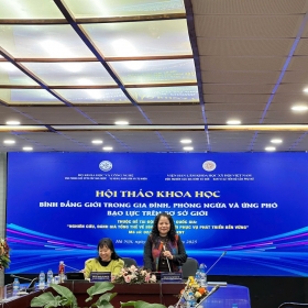 Hội thảo khoa học “Bình đẳng Giới trong gia đình, phòng ngừa và ứng phó bạo lực trên cơ sở Giới”