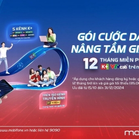 MobiFone tung ưu đãi có 1-0-2 cho gói cước dài kỳ, nâng tầm giải trí cho khách hàng