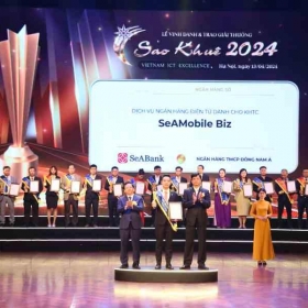 SeAMobile Biz của SeABank được vinh danh tại giải thưởng Sao Khuê