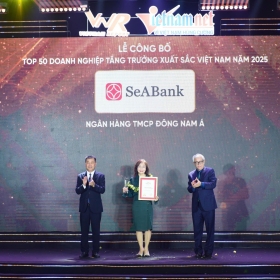 SeABank tăng 173 bậc trong bảng xếp hạng FAST500