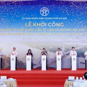 Thủ tướng phát lệnh khởi công cầu Tứ Liên gần 20.000 tỷ nối Đông Anh với nội thành Hà Nội