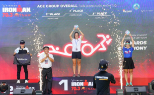 Các vận động viên Việt Nam giành được hai vị trí trên bục vinh quang tại Giải VinFast IRONMAN 70.3 Việt Nam 2024