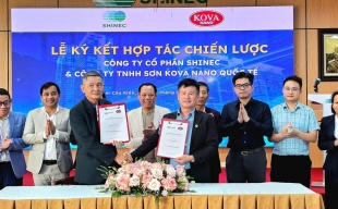 Shinec hợp tác với Sơn Kova Nano Quốc tế để nâng cao chất lượng xây dựng hạ tầng khu công nghiệp sinh thái