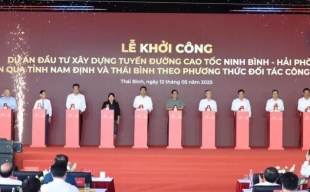 Nỗ lực hoàn thành cao tốc Ninh Bình-Hải Phòng đoạn qua tỉnh Nam Định và Thái Bình trong năm 2026