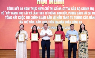 Tạp chí điện tử Kinh doanh và Phát triển giành 3 giải cao tại Cuộc thi chính luận bảo vệ nền tảng tư tưởng của Đảng