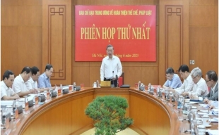 Phiên họp thứ nhất của Ban Chỉ đạo Trung ương về hoàn thiện thể chế, pháp luật