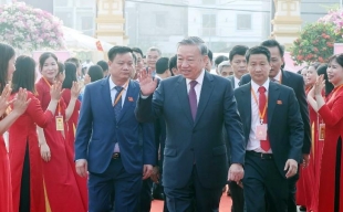 Tổng Bí thư Tô Lâm dự Đại hội đại biểu Đảng bộ xã Nghĩa Trụ lần thứ I