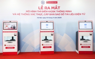 Agribank đồng hành cùng TP Hà Nội trong chuyển đổi số, tài trợ Kiosk thông minh - bước tiến mới trong cải cách hành chính