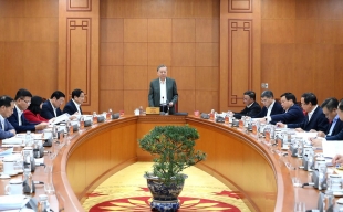 [Ảnh] Tổng Bí thư Tô Lâm làm việc với Thường trực các Tiểu ban Đại hội XIV của Đảng