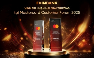 Eximbank nhận hai giải thưởng danh giá tại “The Mastercard Customer Forum 2025”