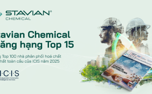 Stavian Hóa chất lọt top 15 trong 100 nhà phân phối hóa chất lớn nhất toàn cầu