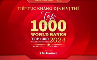 SeABank liên tục tăng hạng trong bảng xếp hạng  “Top 1000 Ngân hàng thế giới”