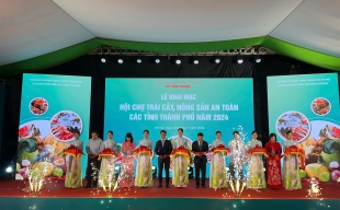 Khai mạc Hội chợ trái cây, nông sản an toàn các tỉnh, thành phố năm 2024