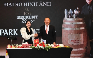 HLV Park Hang Seo trở thành Đại sứ hình ảnh cho thương hiệu bia thủ công 1689 Beckent Bauer