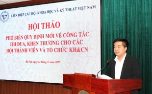 Phổ biến quy định mới về công tác thi đua, khen thưởng cho các hội thành viên thuộc VUSTA