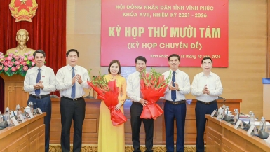 Vĩnh Phúc kiện toàn chức danh Phó Chủ tịch HĐND, UBND tỉnh