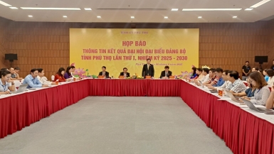 Phú Thọ họp báo thông tin kết quả Đại hội đại biểu Đảng bộ tỉnh lần thứ I, nhiệm kỳ 2025-2030