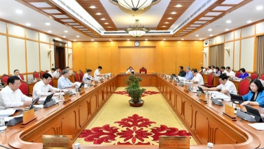 Tổng Bí thư Tô Lâm chủ trì họp về sắp xếp tổ chức bộ máy và đơn vị hành chính