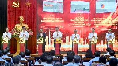 [Ảnh] Tổng Bí thư Tô Lâm dự ra mắt 3 nền tảng số phục vụ triển khai Nghị quyết số 57-NQ/TW