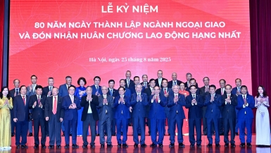 [Ảnh] Tổng Bí thư Tô Lâm dự Lễ kỷ niệm 80 năm ngành ngoại giao Việt Nam
